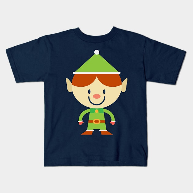 Christmas Elf Kids T-Shirt by bockert